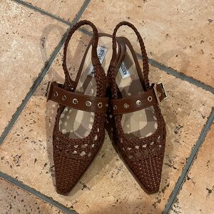 Steve Madden Brown Woven Heels